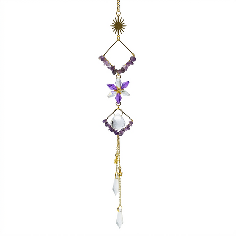 Sonnenfänger Geometrisch 30 cm mit Amethyst: für mehr Harmonie im Raum