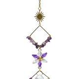 Sonnenfänger Geometrisch 30 cm mit Amethyst: für mehr Harmonie im Raum