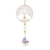 Sonnenfänger Edelstein Lebensbaum Bergkristall 39 cm