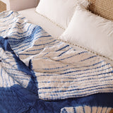 Steppdecke Batik Blau 270 x 240 cm