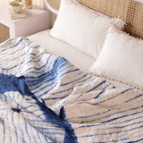 Steppdecke Batik Blau 270 x 240 cm