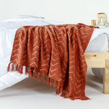 Blockdruck Tagesdecke Pushkar - Rostbraun