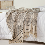 Indische Tagesdecke mit floralem Design - 100% weiche Baumwolle