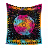 Wandtuch Sternzeichen batik bunt