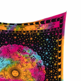 Wandtuch Sternzeichen batik bunt