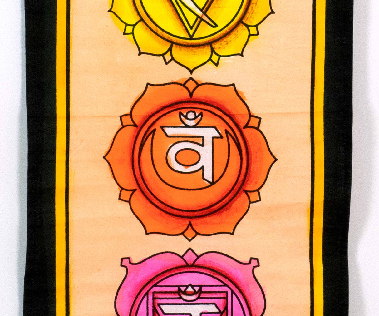 Wandbehang 7 Chakren - Sakralchakra Svadhishthana orange