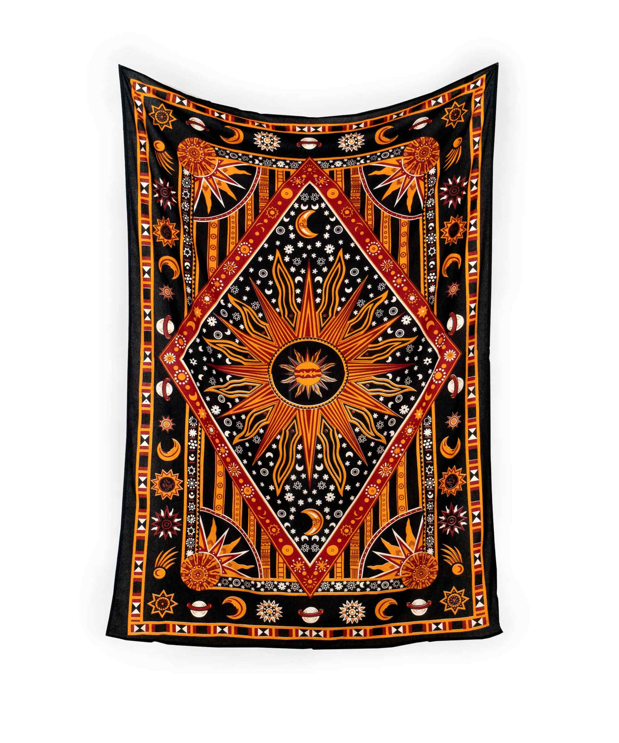 Wandtuch Astro schwarz orange - medium ca. 220x140 cm