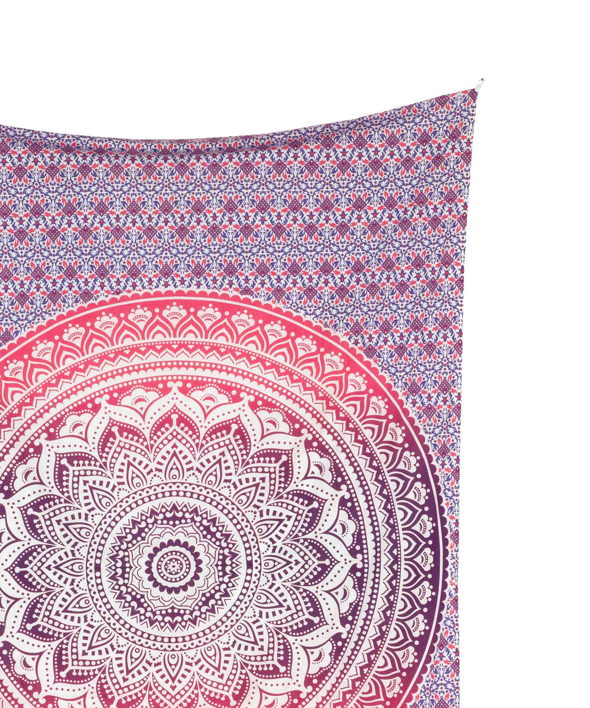 Wandtuch Ombre Mandala lila rosa - medium ca. 140x220 cm