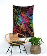 Wandtuch Wald Motiv Batik Bunt