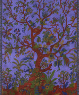 Wandtuch in groß, mit Lebensbaum in lila, ca. 240x220 cm