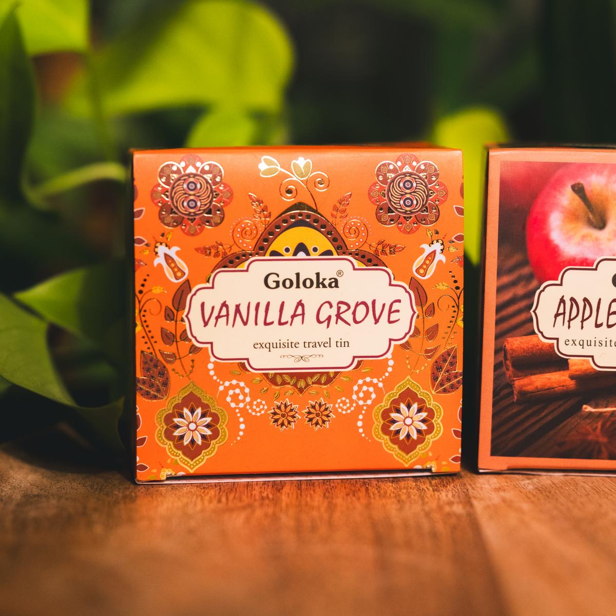 Winterzauber – 3er-Set Goloka Duftkerzen indische Aromakerzen aus natürlichem Sojawachs Vegan