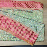 Einzelstück Sarong Rot Grün