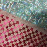 Einzelstück Sarong Rot Grün