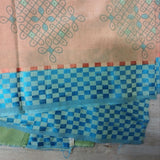 Einzelstück Sarong Orange Blau