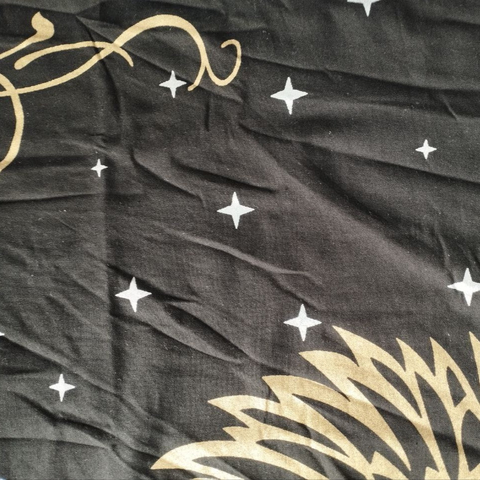 Altartuch Herz schwarz gold 100x100 cm