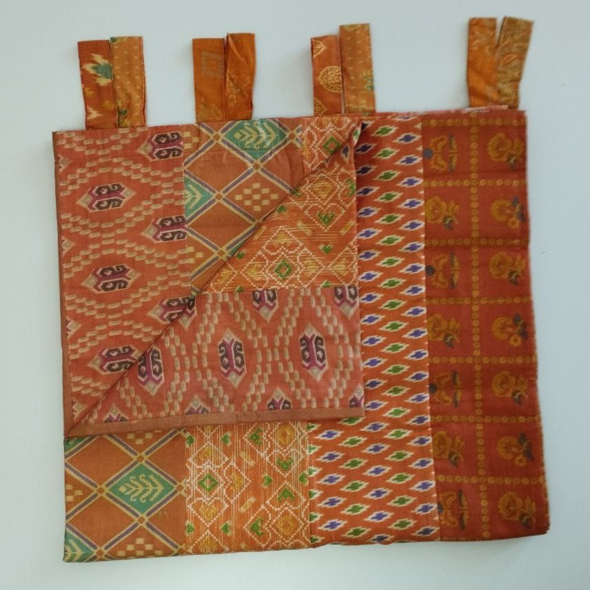 Einzelstück  1/2 Sari- Vorhang Orange 210 x 110 cm