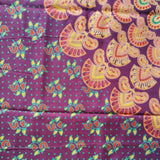 B- Ware Sarong Pfauenfeder Mandala Dunkelrot Grün