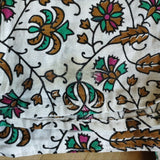 B- Ware Vorhang Pfauenfeder Mandala Weiß Türkis Rosa