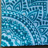 B-Ware Wandtuch Ombre Mandala Türkis Medium