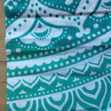 B-Ware Wandtuch Ombre Mandala Türkis Medium