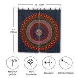 Vorhang Kreis Mandala Multicolor - 2-teilig