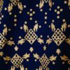 Wandtuch Ombre Mandala blau gold - groß ca. 230x210 cm