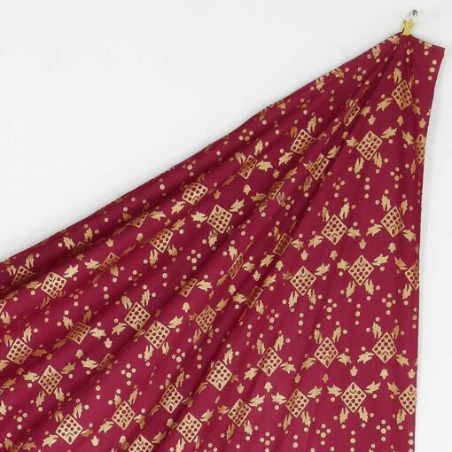 Wandtuch Ombre Mandala rot gold - groß ca. 230x210 cm