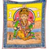 Ganesha Wandtuch in Pastellfarben, handgemalt