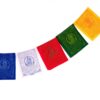 Gebetsfahne weisse Tara - tibetische Gebetsflagge in fünf Farben mit Boddhisattva