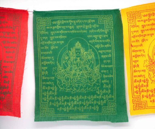 Gebetsfahnen Avalokiteshvara grün