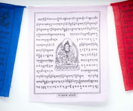 Tibetische Gebetsfahnen weiße Tara - weiß