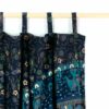 Mandala Vorhang in türkis und blau mit Schlaufen