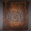 Mandala Wandtuch mit Lichterketten Vorhang
