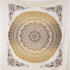 Tagesdecke Ombre Mandala ocker braun 220x240 cm