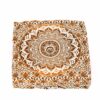 Sitzkissen Ombre Mandala ocker braun quadratisch 50x50 cm